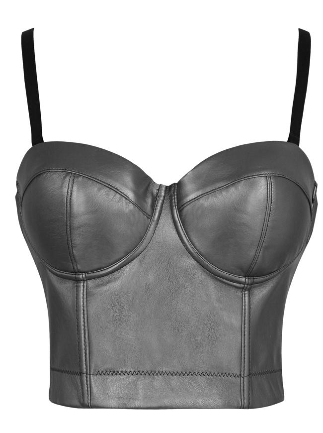 Spaghetti Straps Mesh Breathable Push Up Bustier Crop Top Bra - United  Corsets