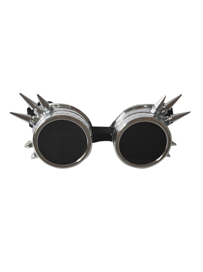 6 Pieces Retro Steampunk Goggles for Women Victorian Silver Vintage  Sunglasses Goggles Black Punk Gothic Glasses for Halloween Cosplay Costumes