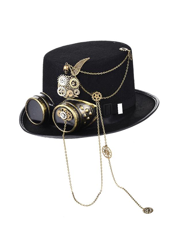 Womens Deluxe Steampunk Costume + Hat Ladies Victorian Gothic